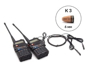 Рация PRO c капсульным микронаушником K3 6 мм 2