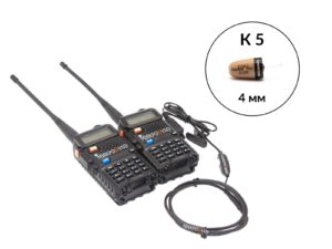 Аренда микронаушника рация PRO c капсульным микронаушником K5 4 мм 1