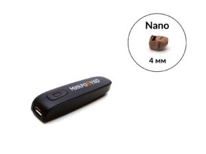 Гарнитура Bluetooth Box Basic с капсульным микронаушником Nano 4 мм 1