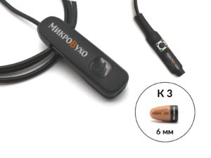 Bluetooth Plantronics с кнопкой-пищалкой и капсульным микронаушником K3 6 мм 1