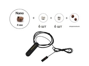 Универсальная гарнитура Bluetooth Standard с капсулой Nano 4 мм и магнитами 2 мм 2